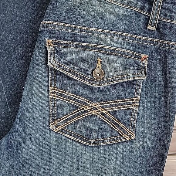 Tommy Hilfiger Freedom bootcut blue denim jeans Size 6S - Picture 2 of 13